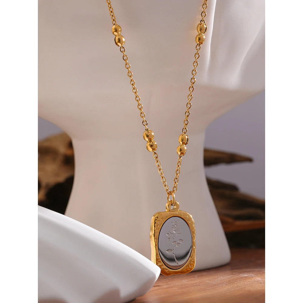 Fiora necklace styled as refined everyday jewelry