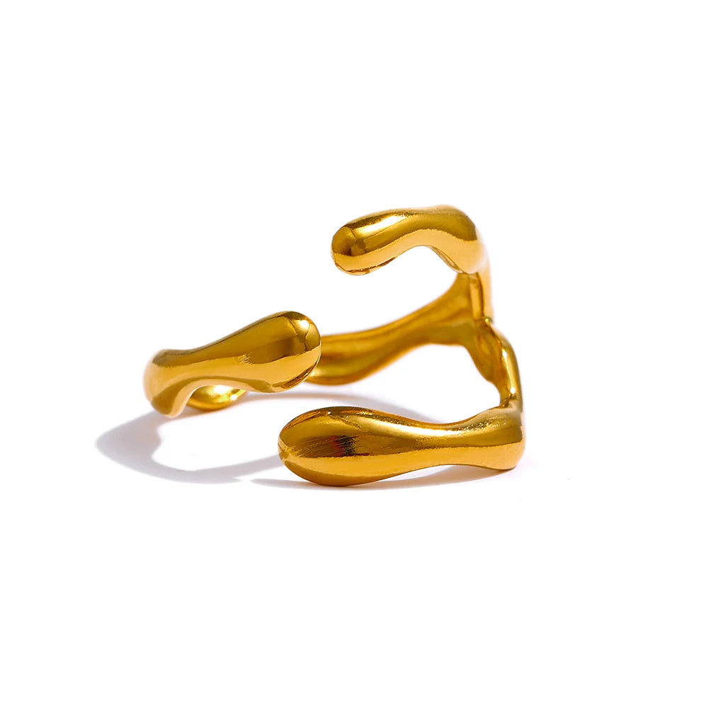 Sorelia ring alternative angle showing polished finish