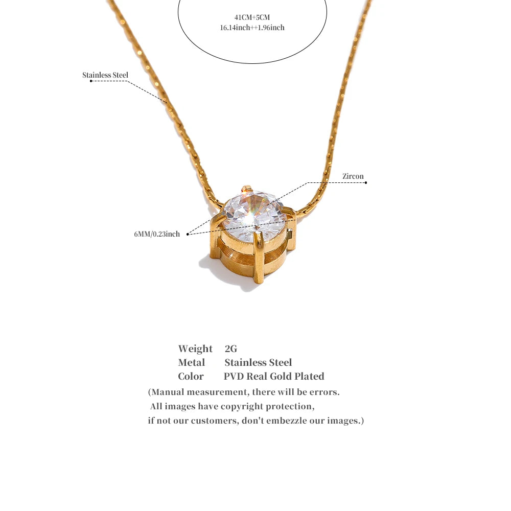 Zephyra necklace displayed on a neutral background