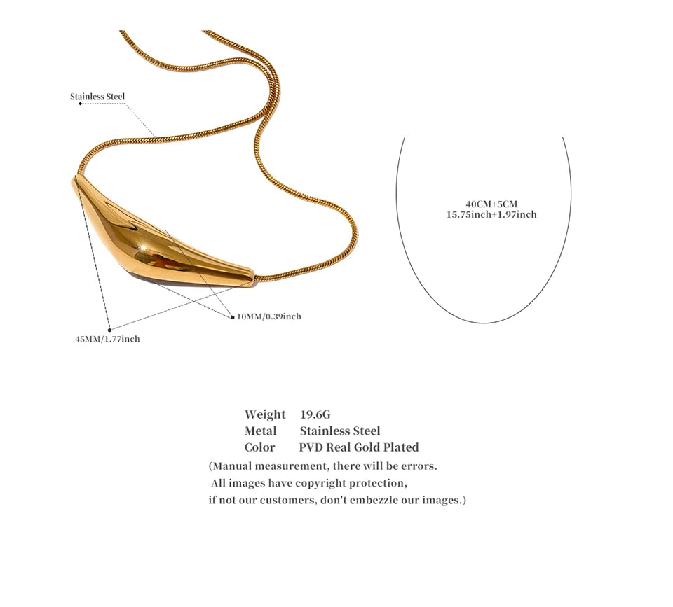Elara necklace displayed on a neutral background
