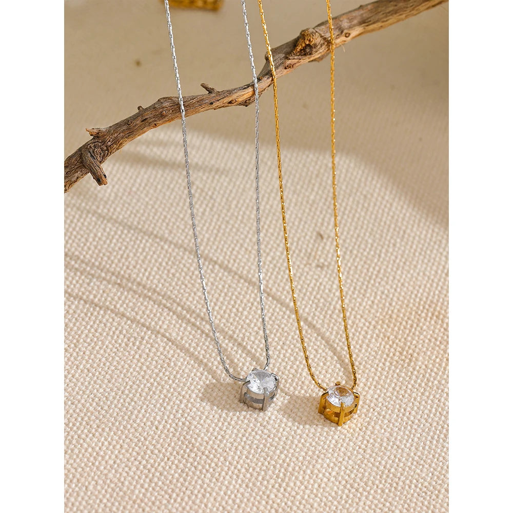 Zephyra necklace styled as refined everyday jewelry