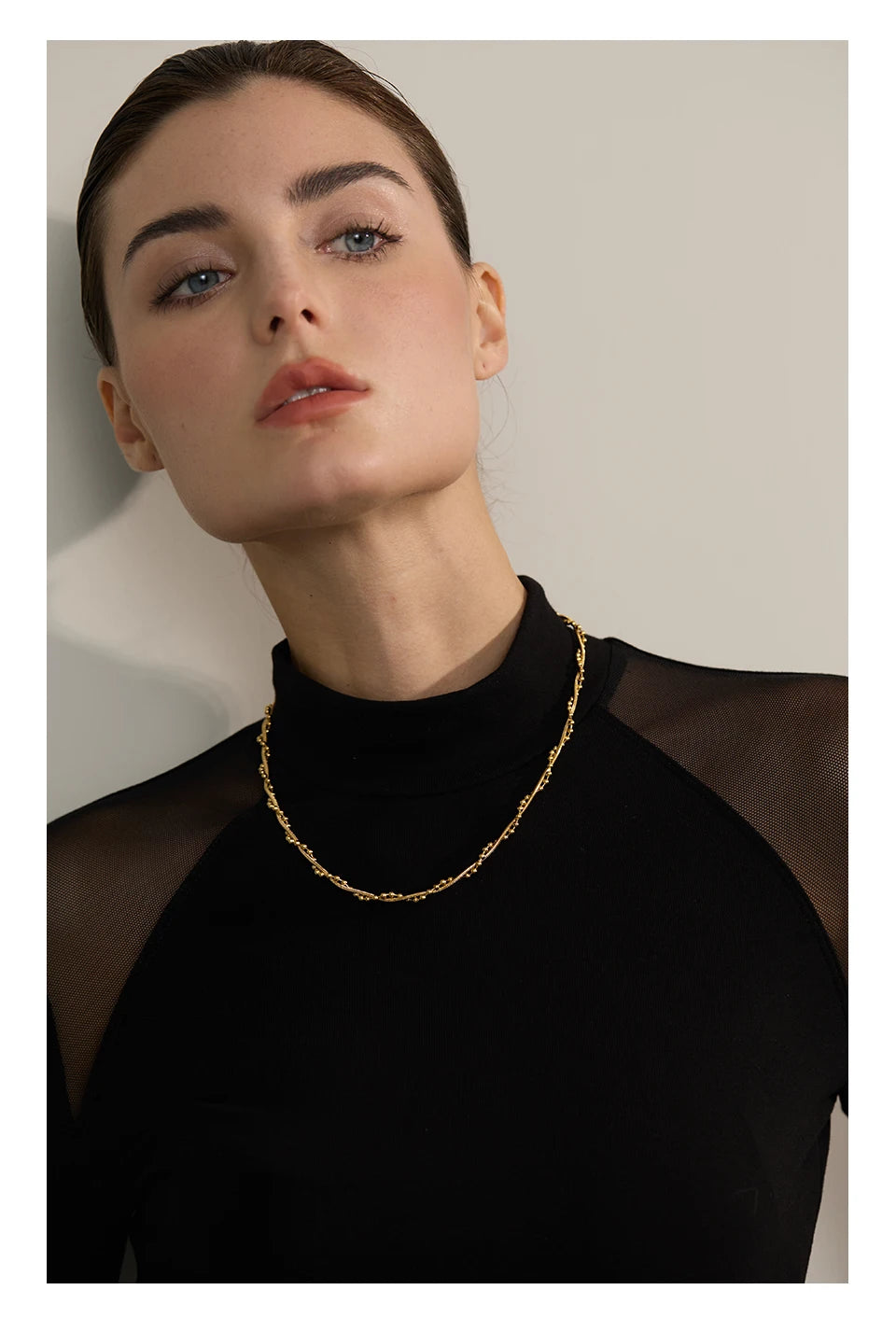 Elowen necklace alternative angle showing textured detail