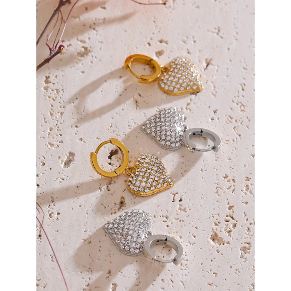 Amarise earrings alternative angle showing drop design