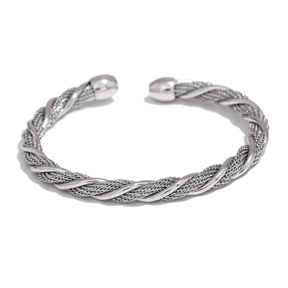 Kiana bracelet detail view showing textured finish