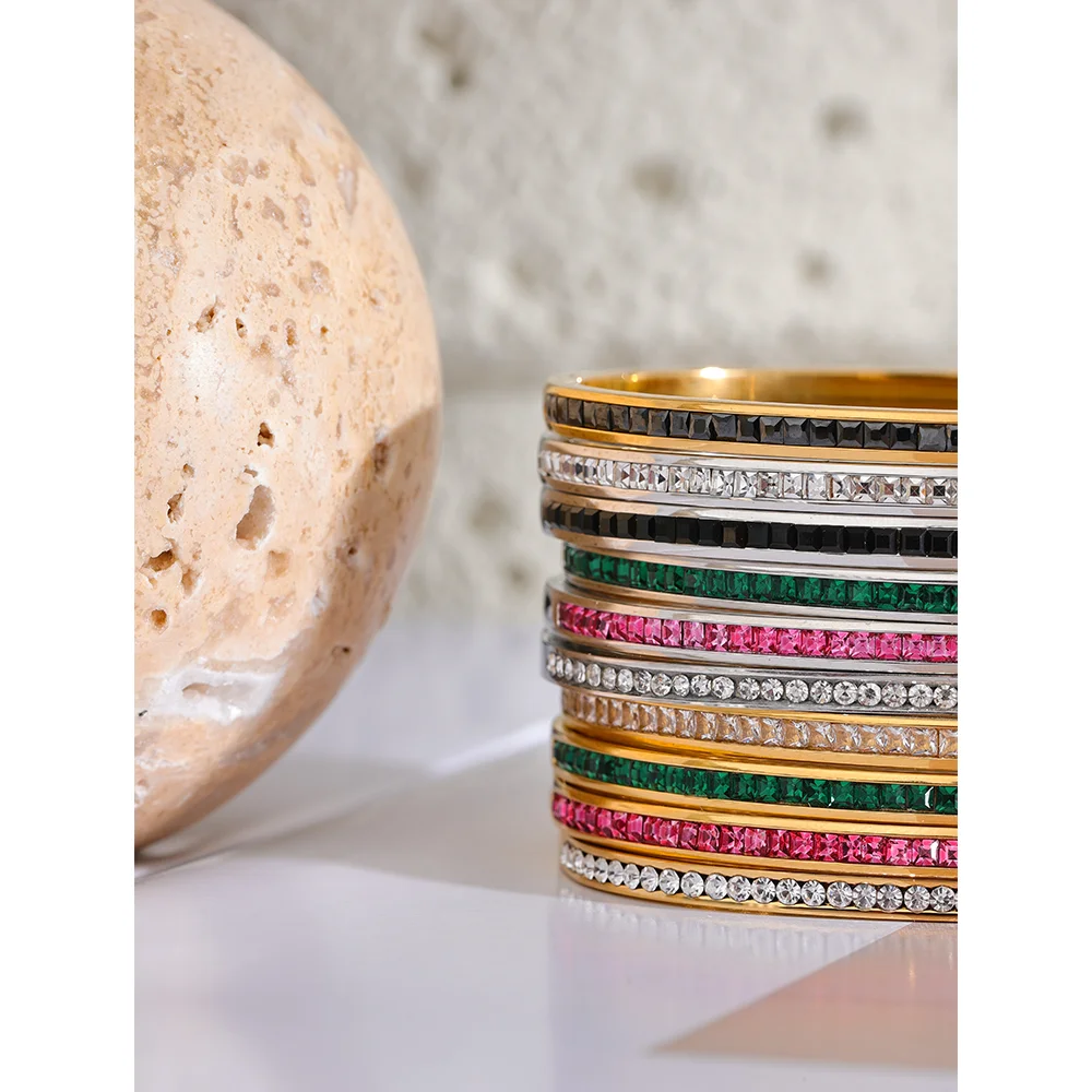 Close-up of polished bracelet surface