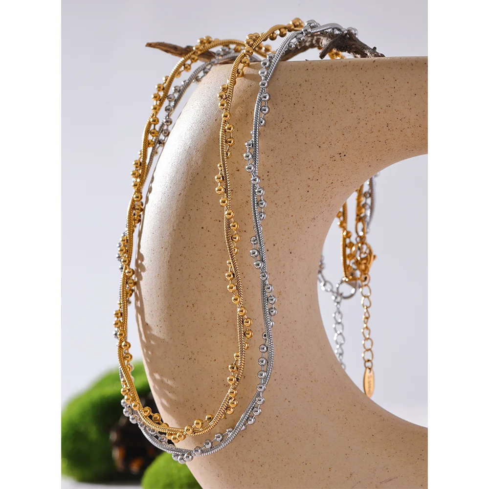 Elowen necklace alternative angle showing adjustable chain
