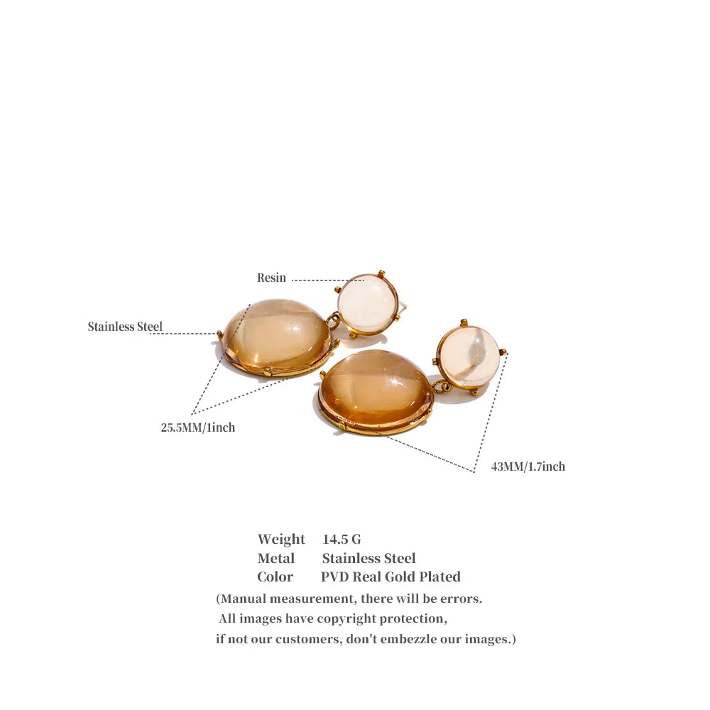 Rosavia earrings displayed on a neutral background