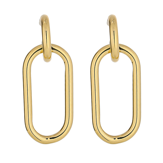 Yaqoot earrings detail view showing geometric design