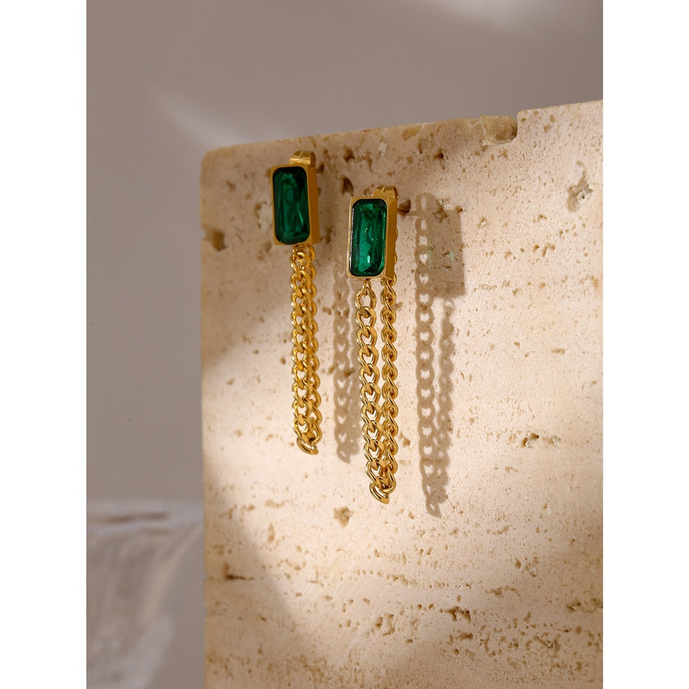 Close-up of polished gold-tone earring surface