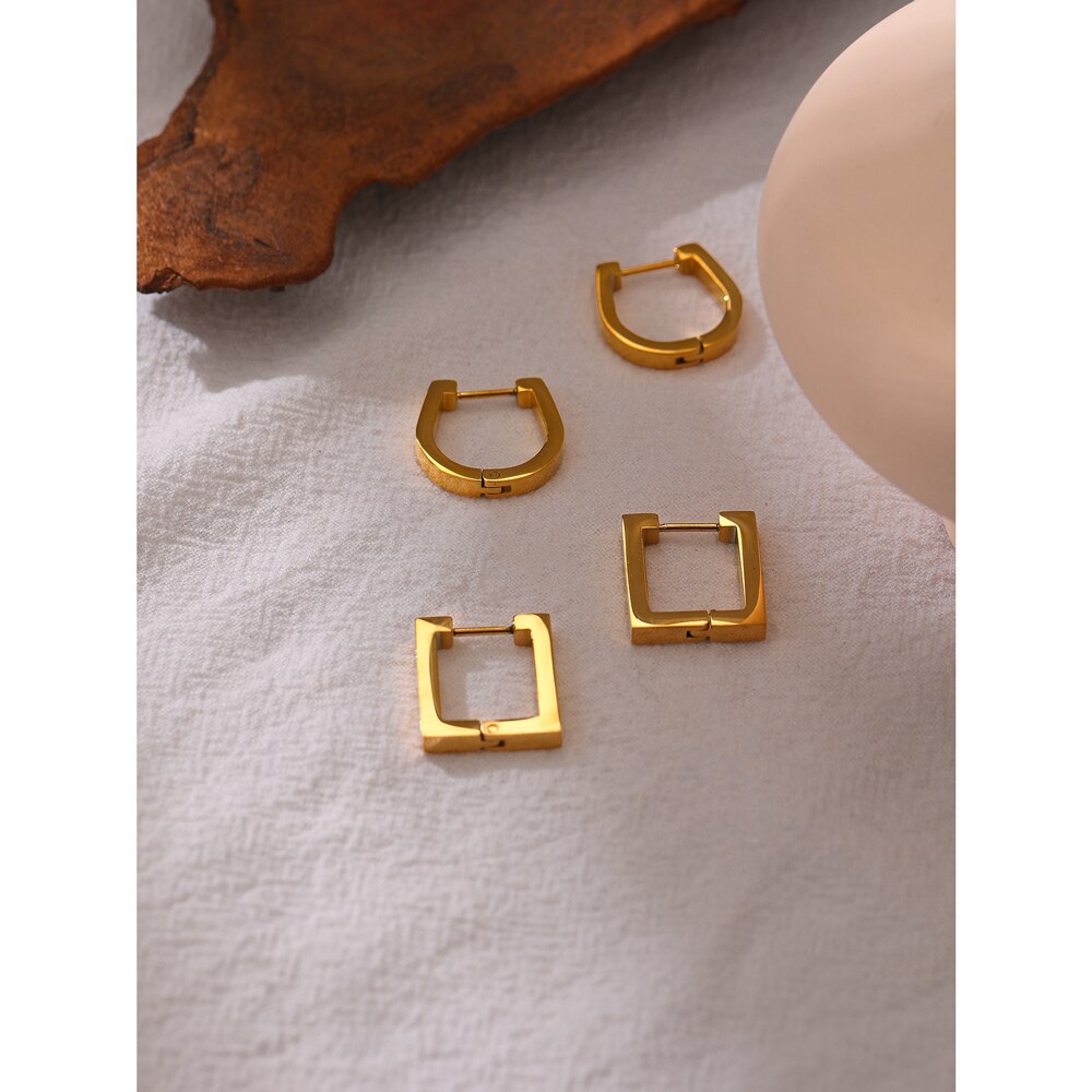 Serenje earrings detail view showing oval drop