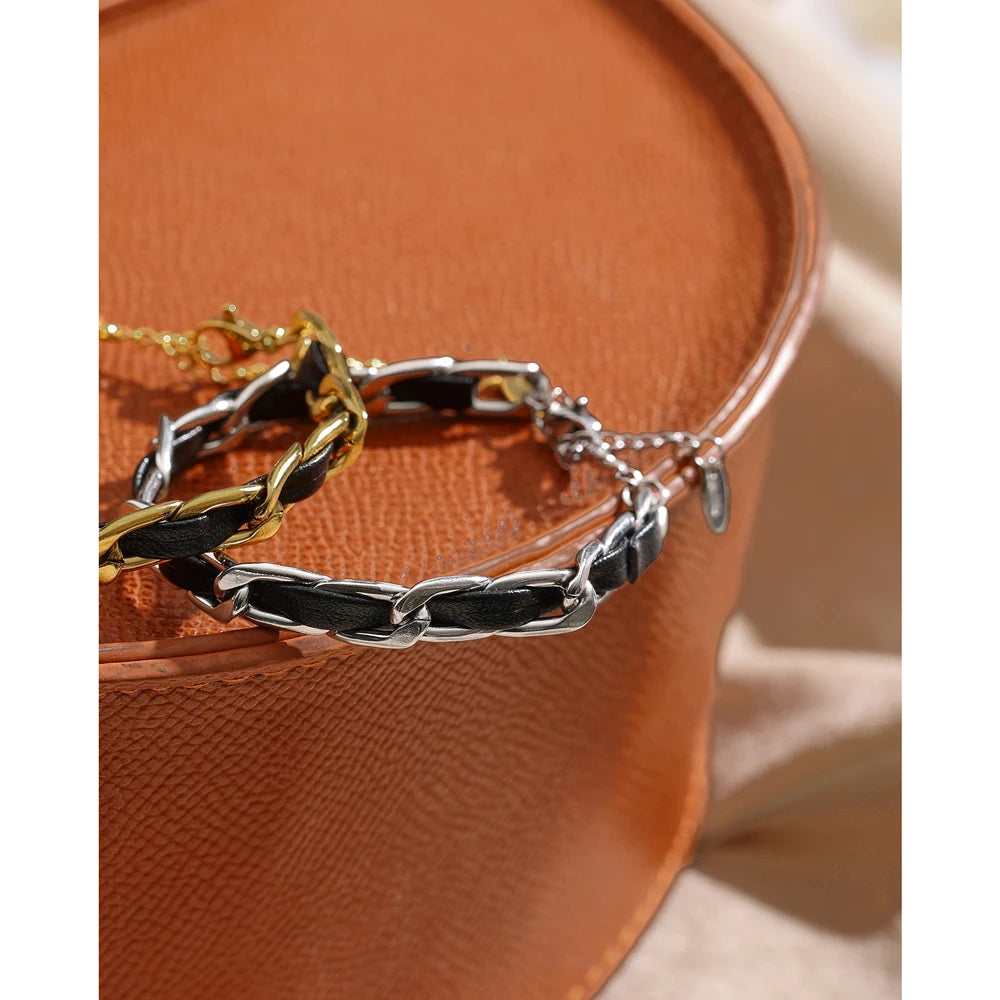 Close-up of polished bracelet surface