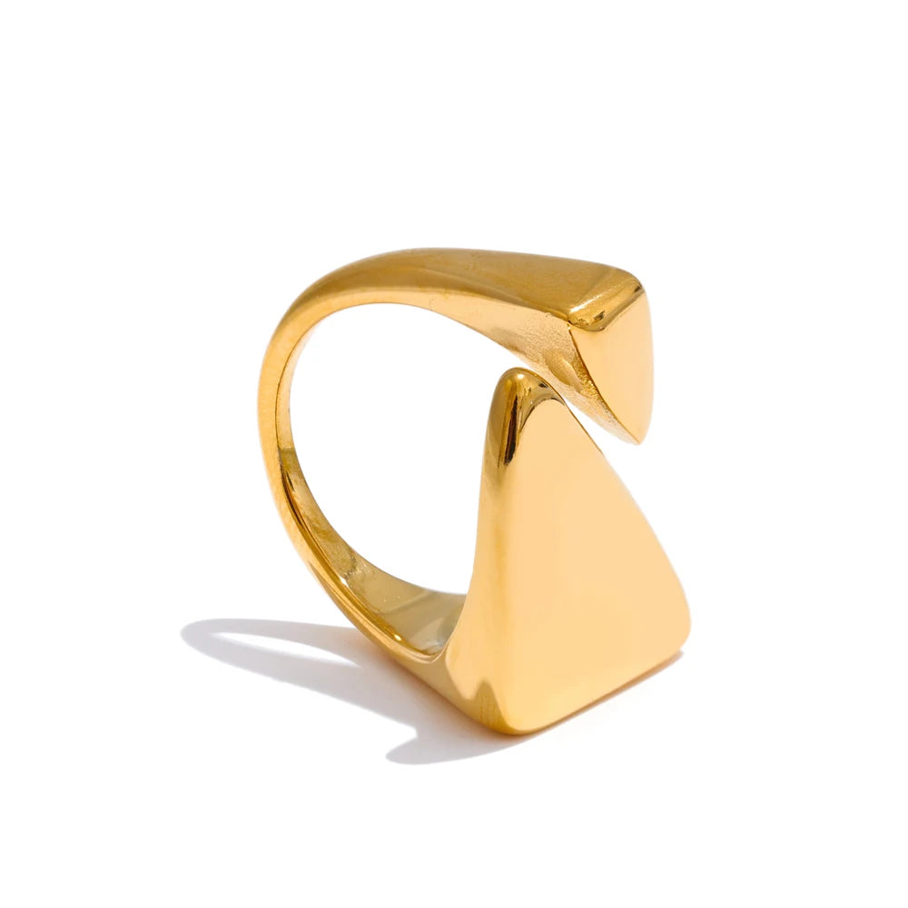 Nika ring styled as a bold modern accent
