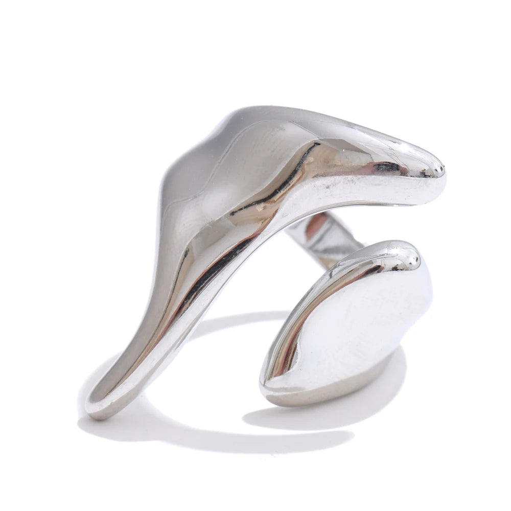 Armita ring detail view showing polished finish