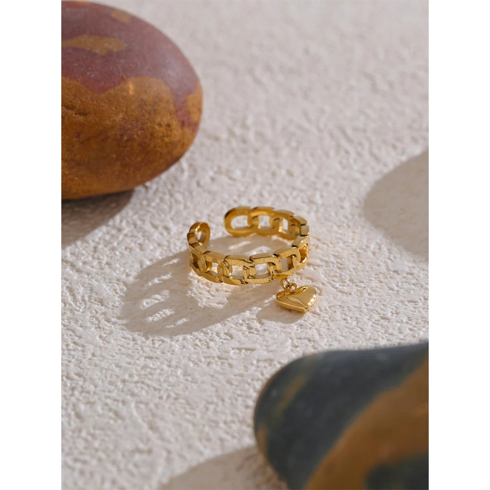 Amira ring styled as a soft feminine accent