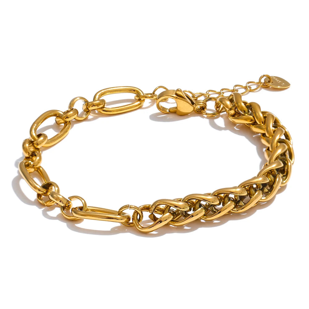 Rana bracelet detail view showing polished finish