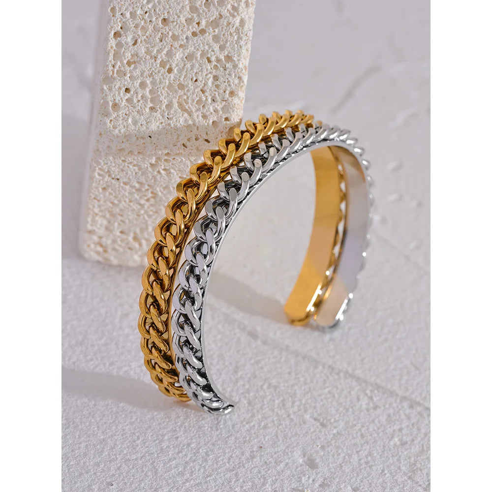 Roxana bracelet close-up showing textured surface