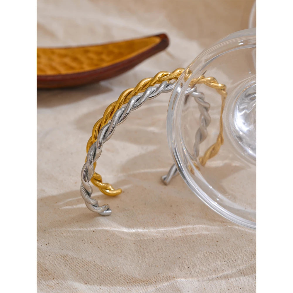 Close-up of polished bracelet surface