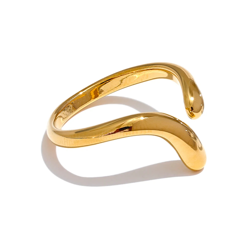 Shirin ring alternative angle showing open-band design